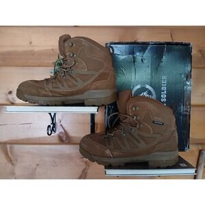 Free‎ Soldier Brown Mens Work Boots  Ankle ACC0032 11 W US Waterproof